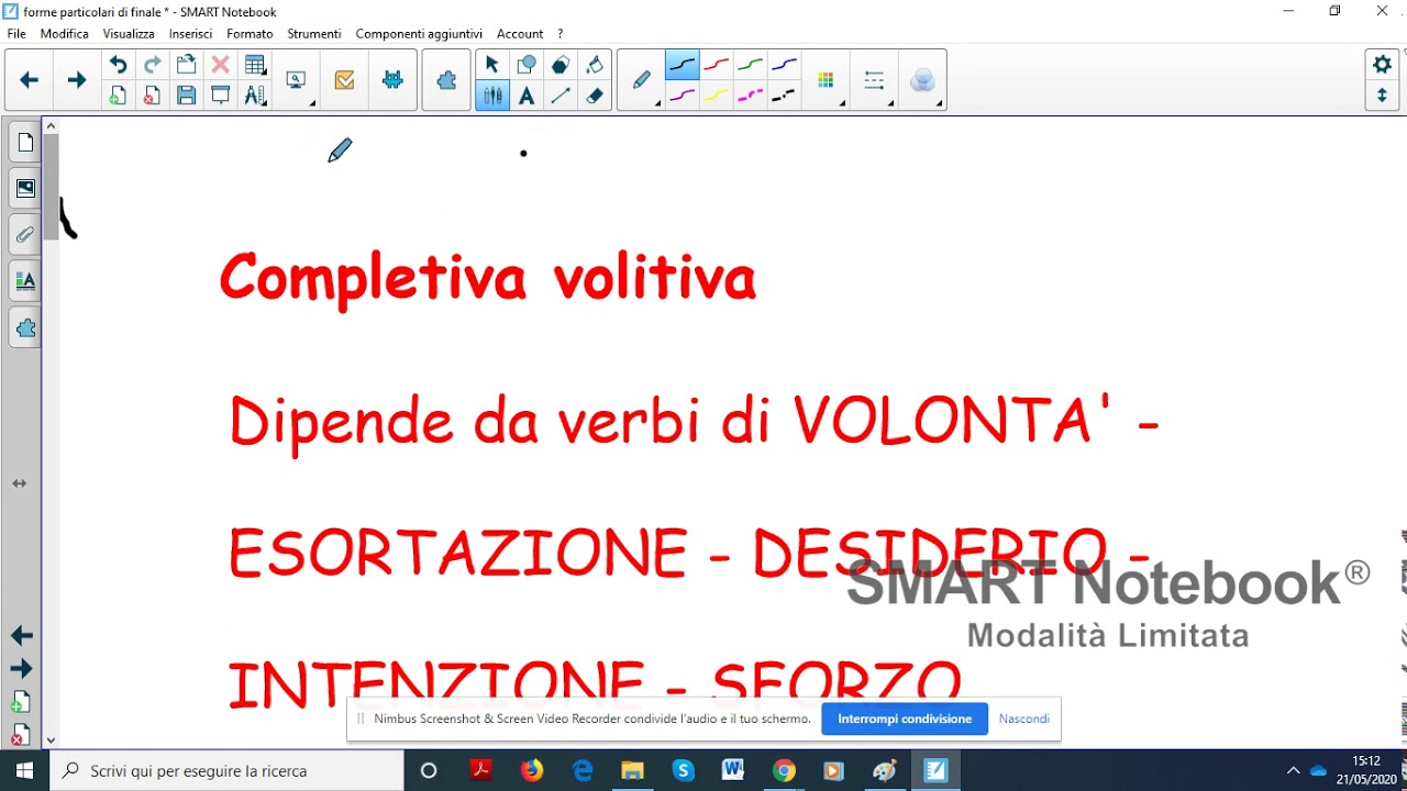 La completiva volitiva in latino