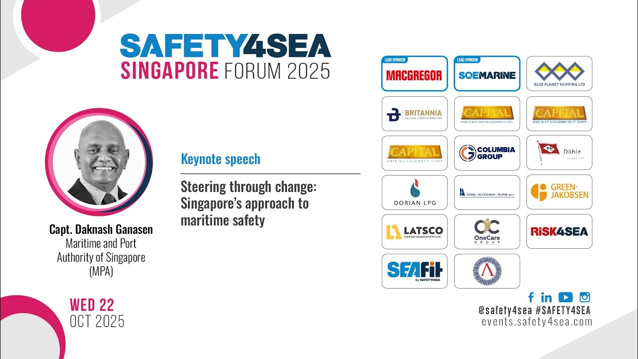 2025 SAFETY4SEA Singapore Forum, Capt. Daknash Ganasen, MPA Singapore, Maritime safety