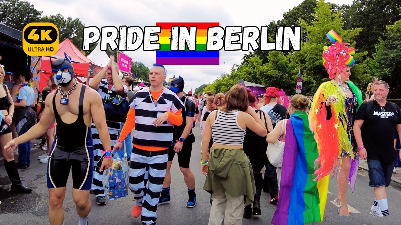 🏳️&zwj;🌈🏳️&zwj;🌈🏳️&zwj;🌈PRIDE Day in BERLIN 🇩🇪 | Christopher Street Day (CSD) | 4K WALKING TOUR