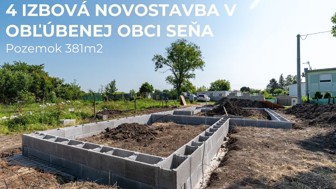 NA PREDAJ 4 IZBOVÁ NOVOSTAVBA S KRÁSNYM POZEMKOM 381m² | OBEC SEŇA | 15 MINÚT OD KOŠÍC