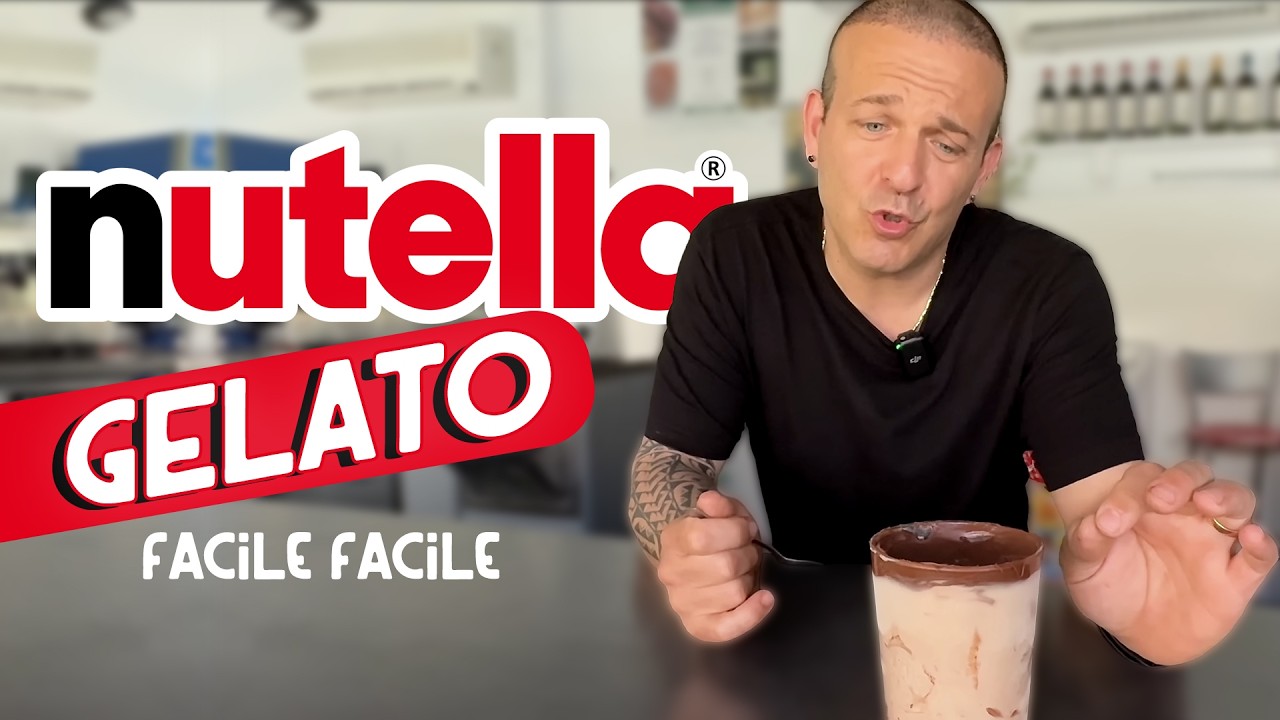Nuovo GELATO NUTELLA? Fatelo a casa UGUALE e risparmiate con questa ricetta!