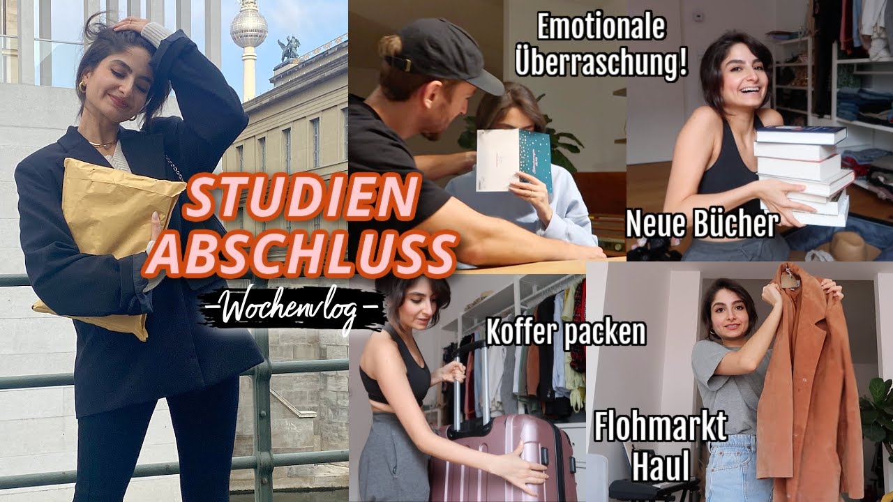 Überraschung zum ABSCHLUSS, Bücher & Flohmarkt Haul, Koffer packen, ... | WOCHENVLOG