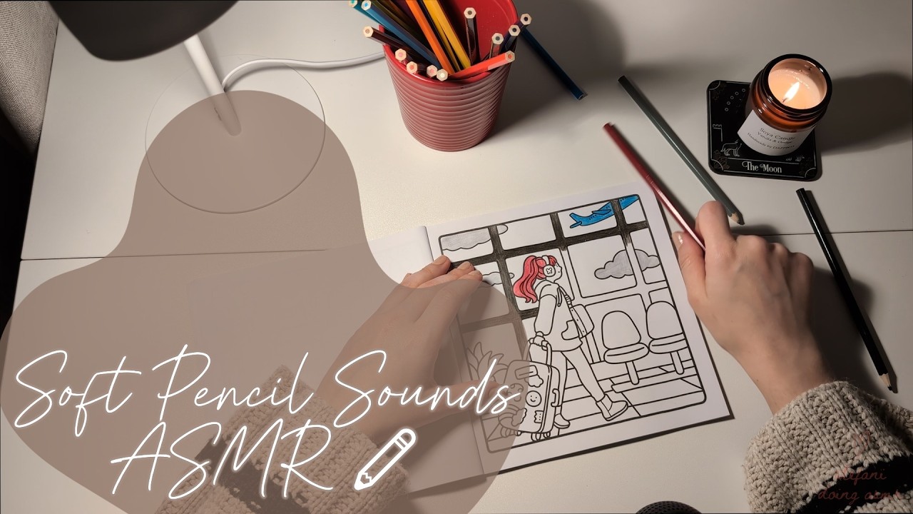 Warm & Cozy Colouring Session 😻 Pencil ASMR + Chill Lo‑Fi