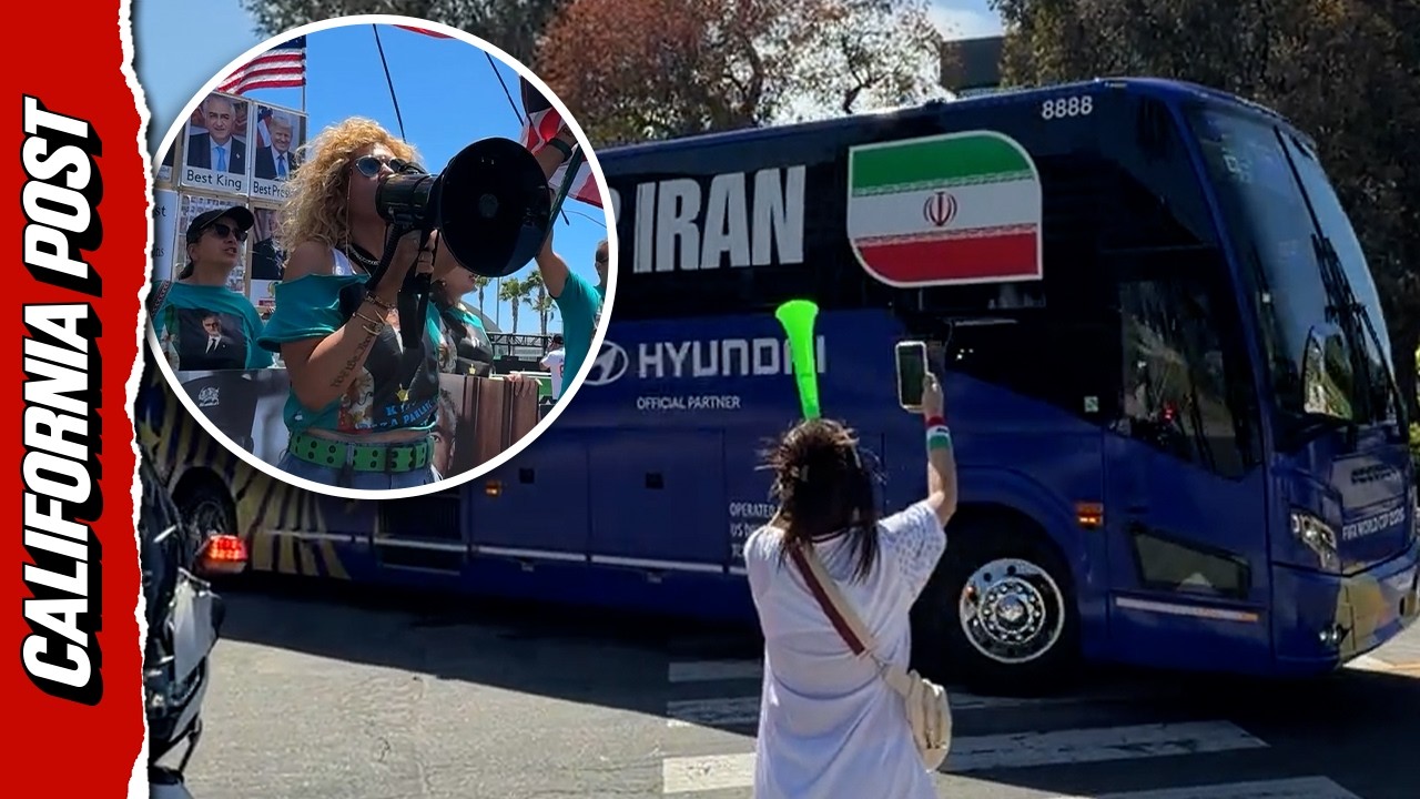 Protests Erupt Outside SoFi Stadium Ahead of World Cup Match Between Iran and New Zealand