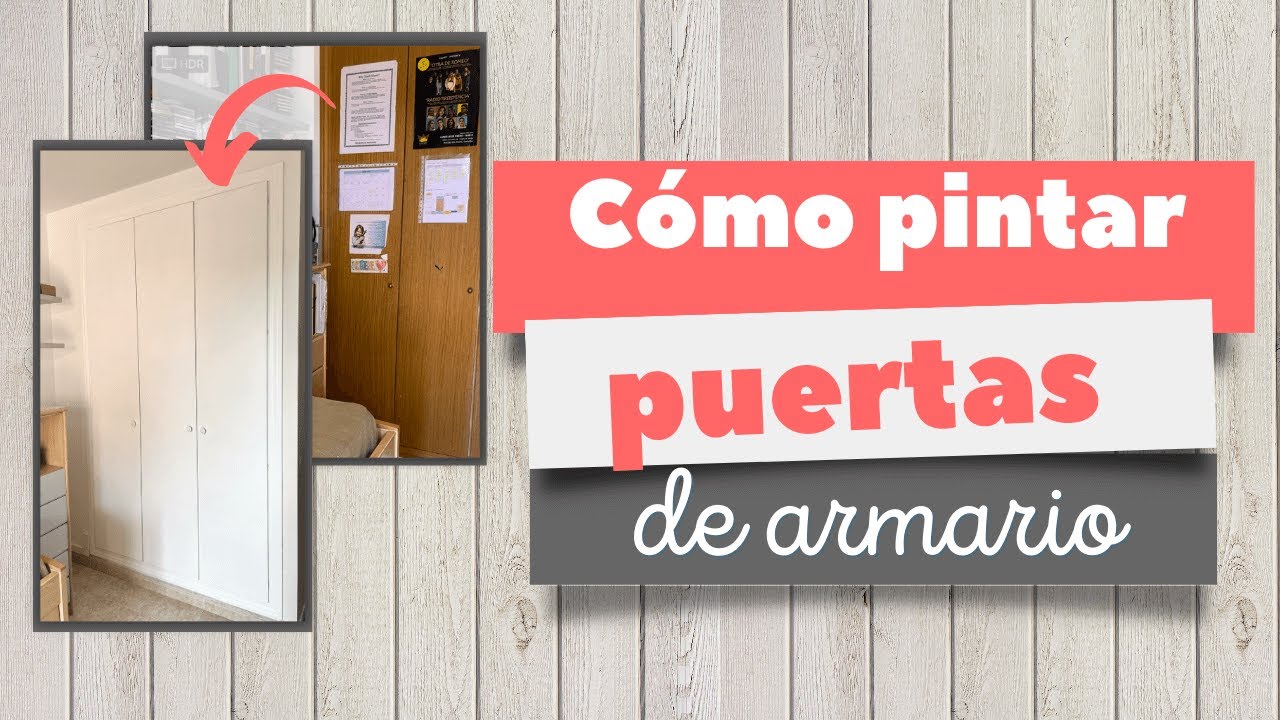 Pintar las puertas de un armario empotrado