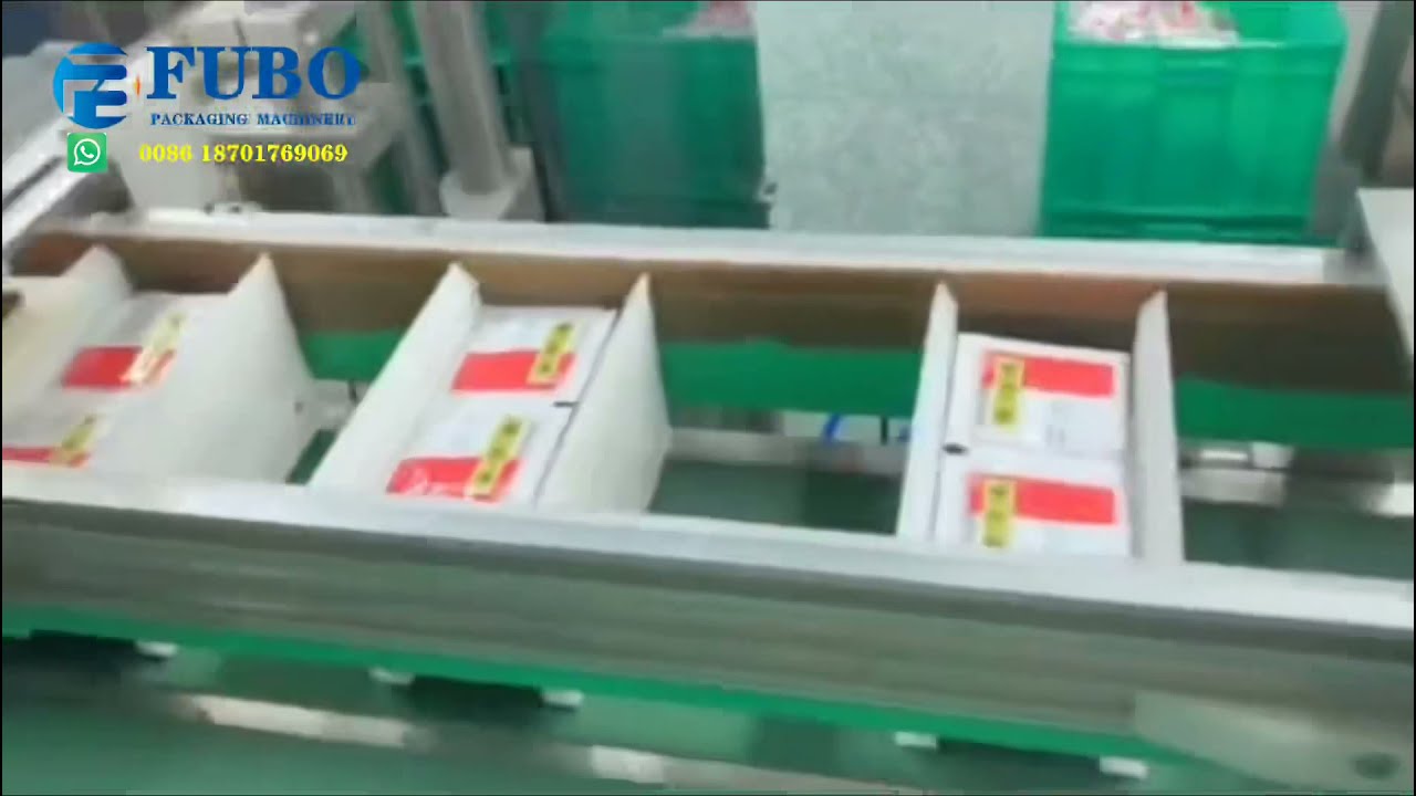 Automatic sorting sachets and box packing  machine