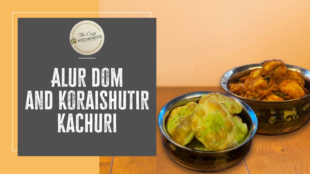 A Bengali Vegetarian  Feast - Unique Alur Dom and yummy Koraishutir Kochuri #bengalivegrecipes #food