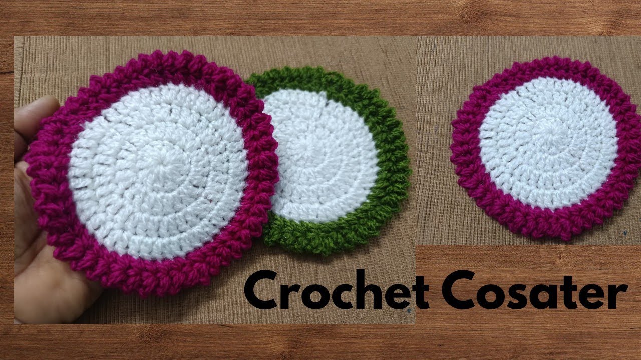 Shining Star Stitch Crochet Coaster  | Easy & Elegant Crochet Coaster Tutorial