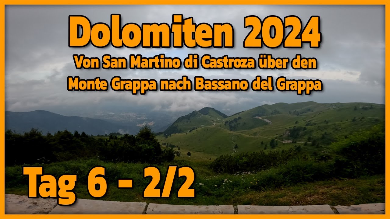 Dolomitentour 2024 - Tag 6 2/2 - Der Monte Grappa, ein Highlight zwischen den Wolken