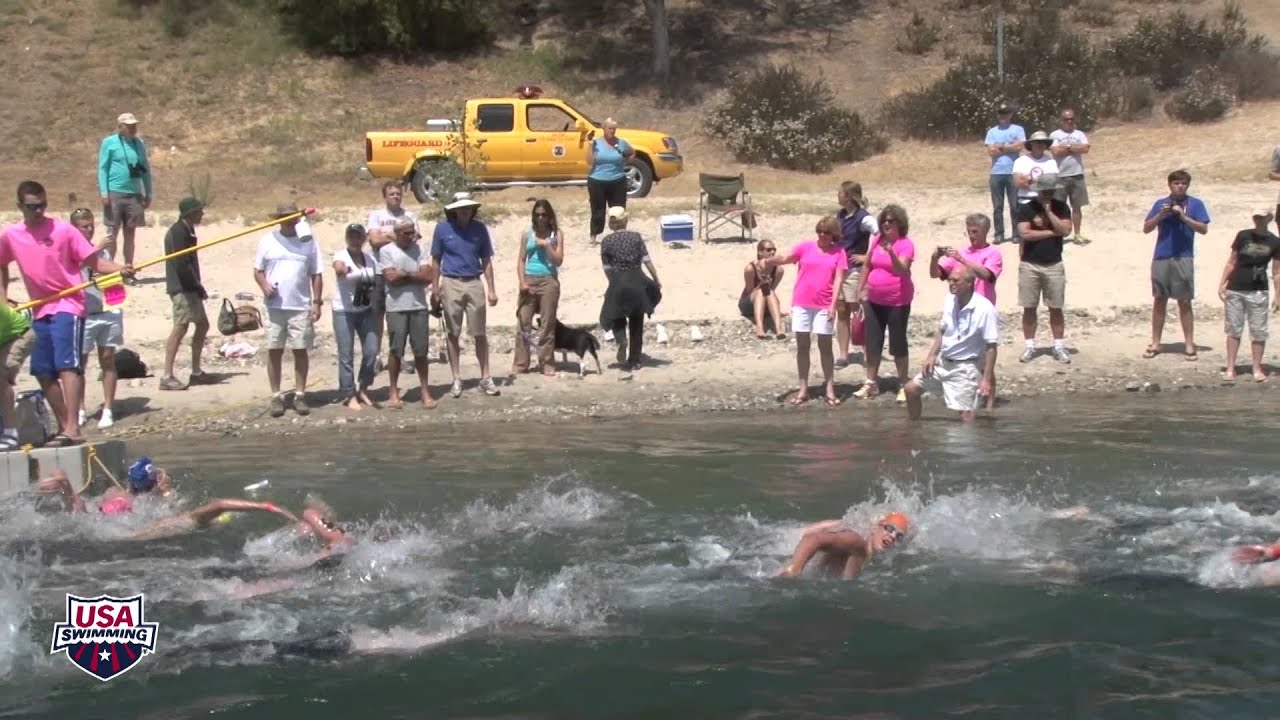Men's 10K - 2013 Open Water Swimming Championship - Start, Feed, Finish