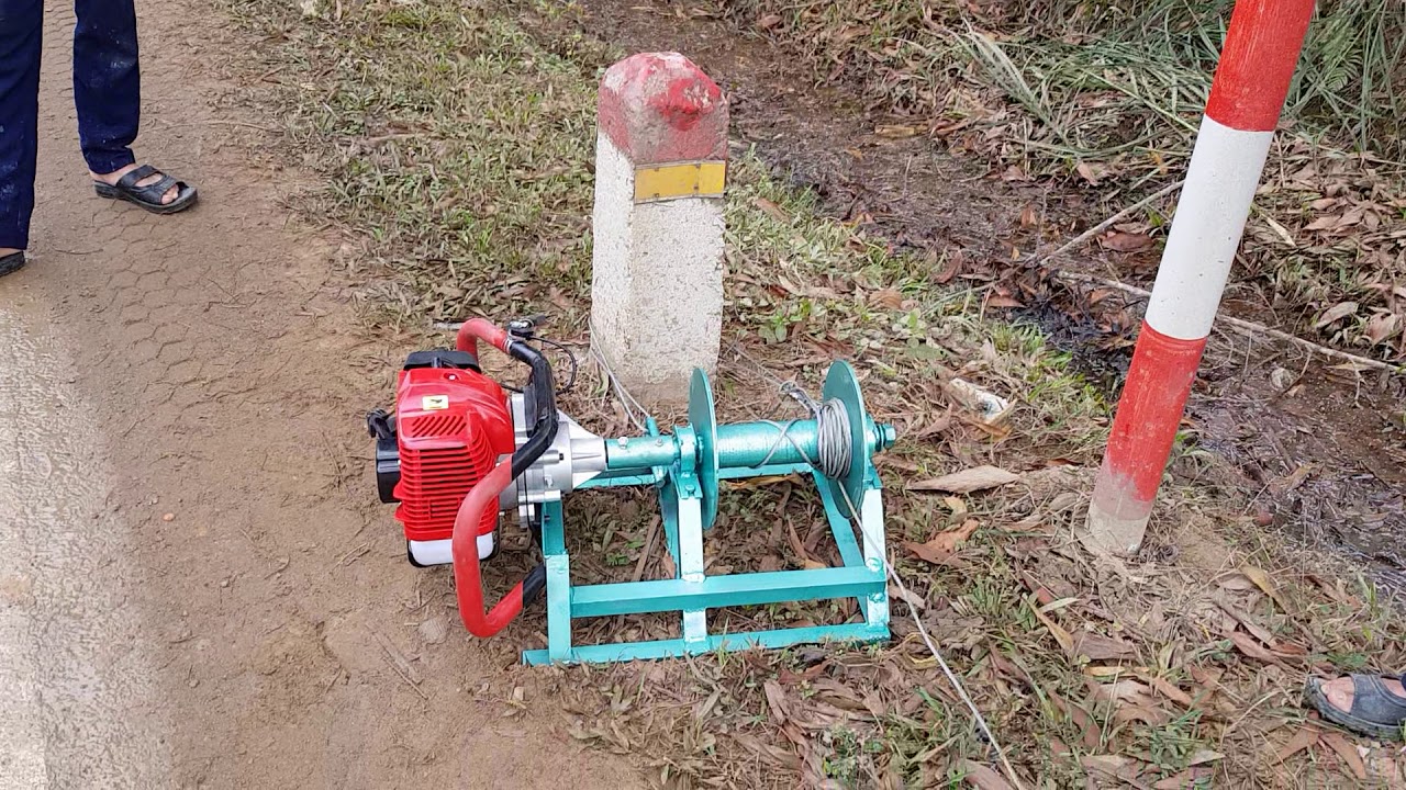 tời gỗ mili bằng máy khoan siêu nhanh nhỏ gọn khỏe lh 0989934922