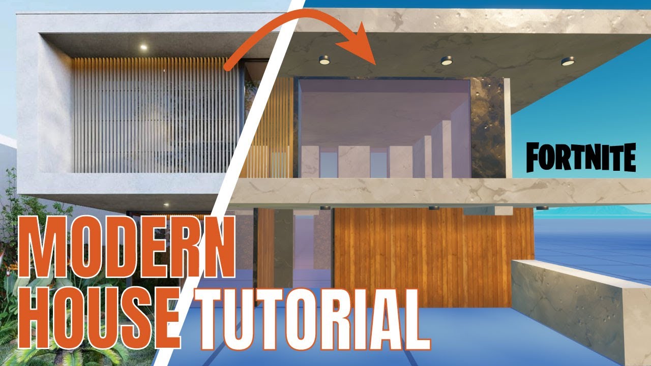 How to build a Modern House | Fortnite Creative