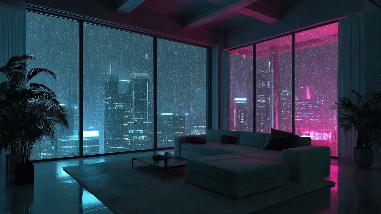 🌧️ Heavy Rain and Thunderstorm ASMR ⛈️ Deep Sleep Night Ambience