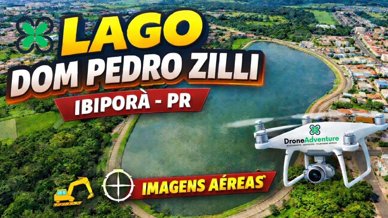 Lago Dom Pedro Zilli! Ibiporã-PR - Drone Adventure