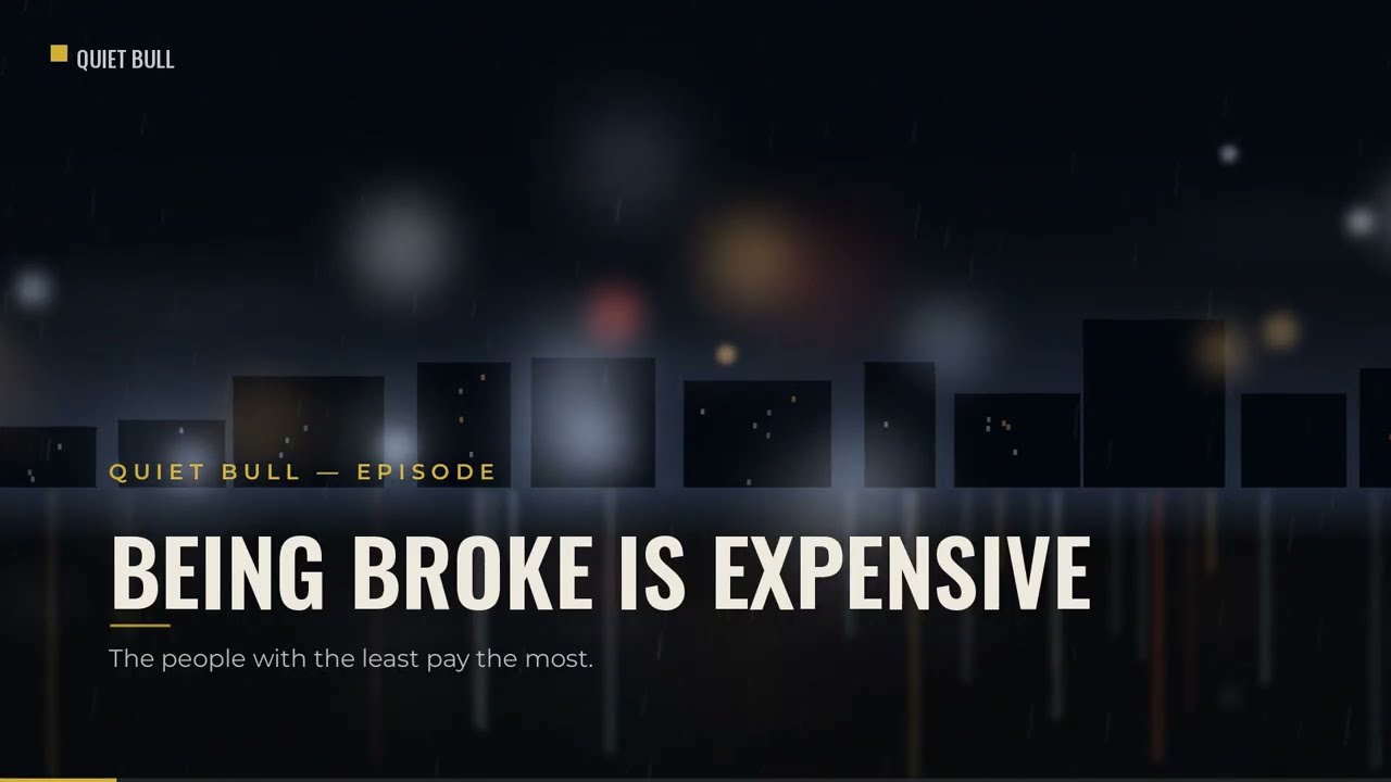 Being Broke Is Expensive: The Tax Nobody Talks About