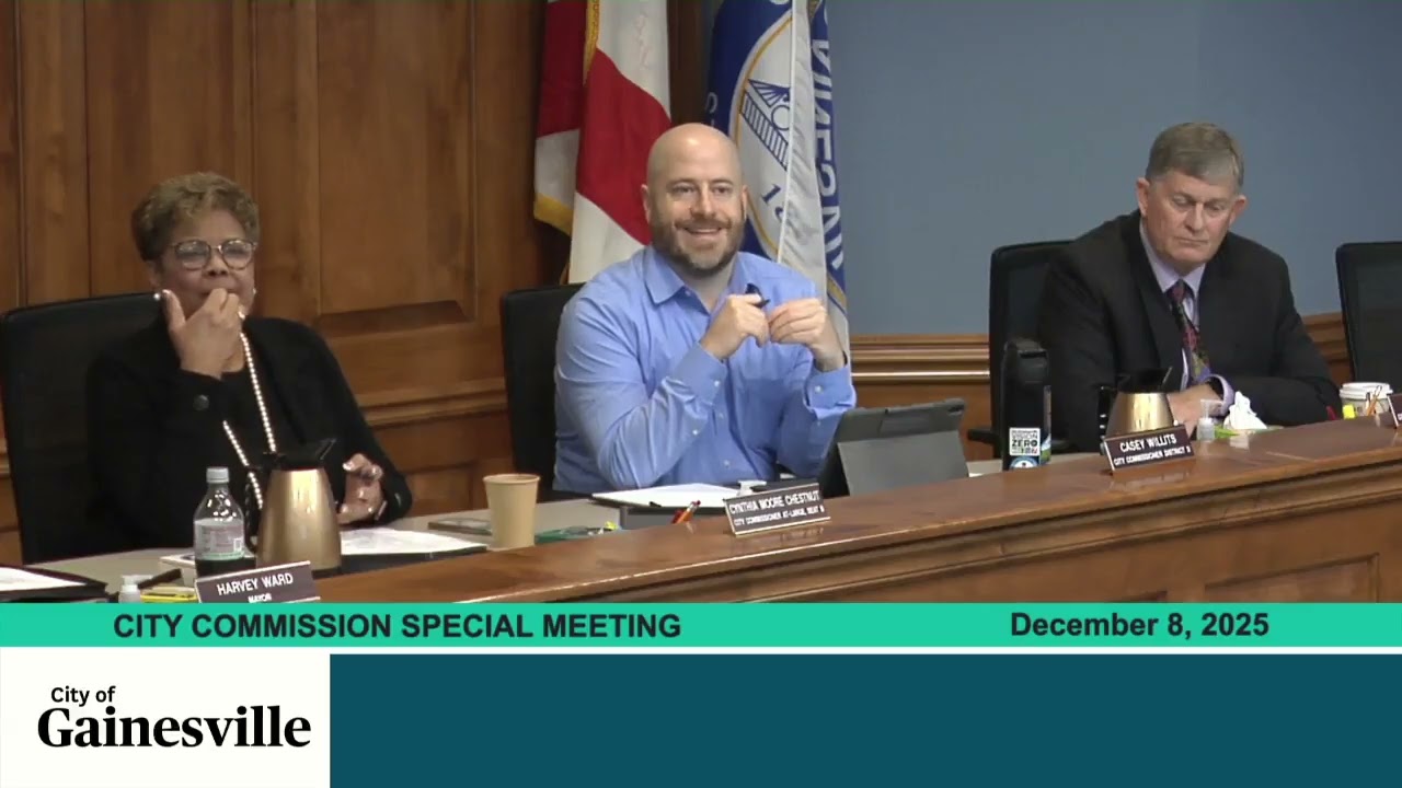 City Commission Special Meeting - 2025-12-08 | GNV FL