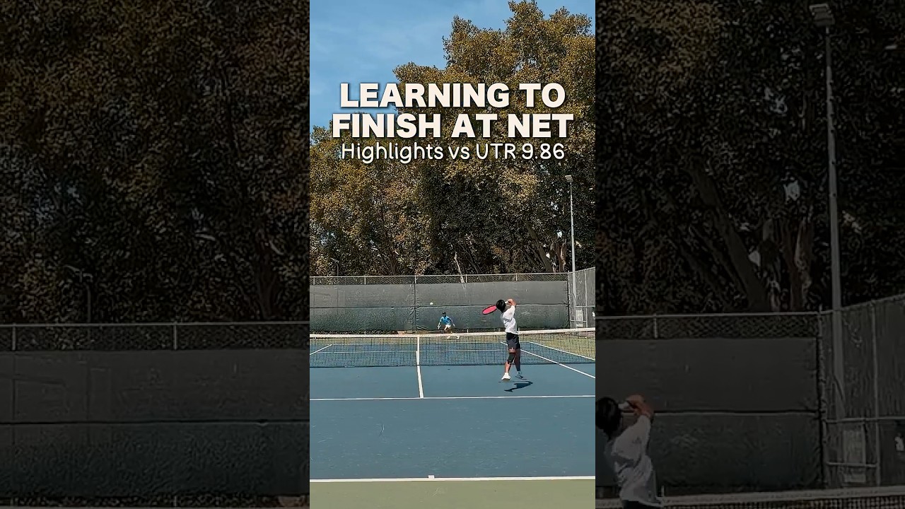 Learning to finish a point at net... #tennis #usta #utr