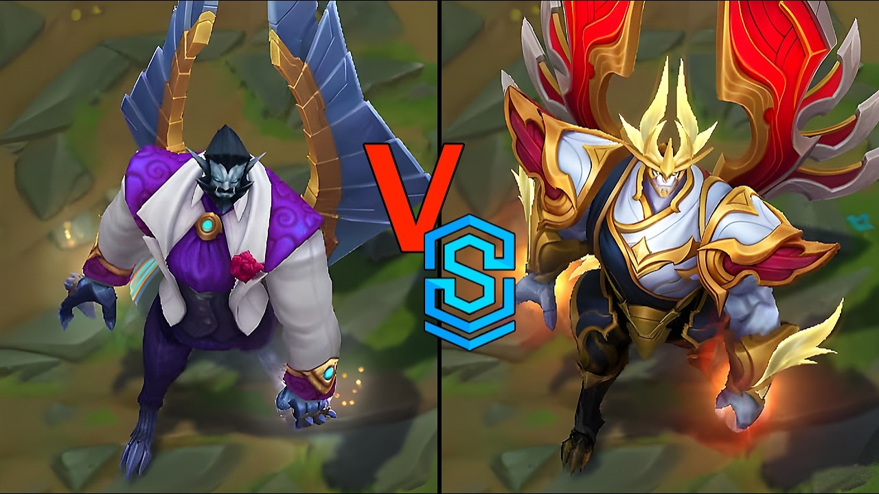 Debonair Galio VS T1 Galio Skins Comparison