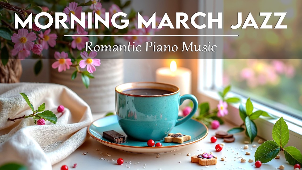 Morning March Jazz ☕ Elegant Bossa Nova Instrumental & Romantic Jazz Piano Music for Start the day