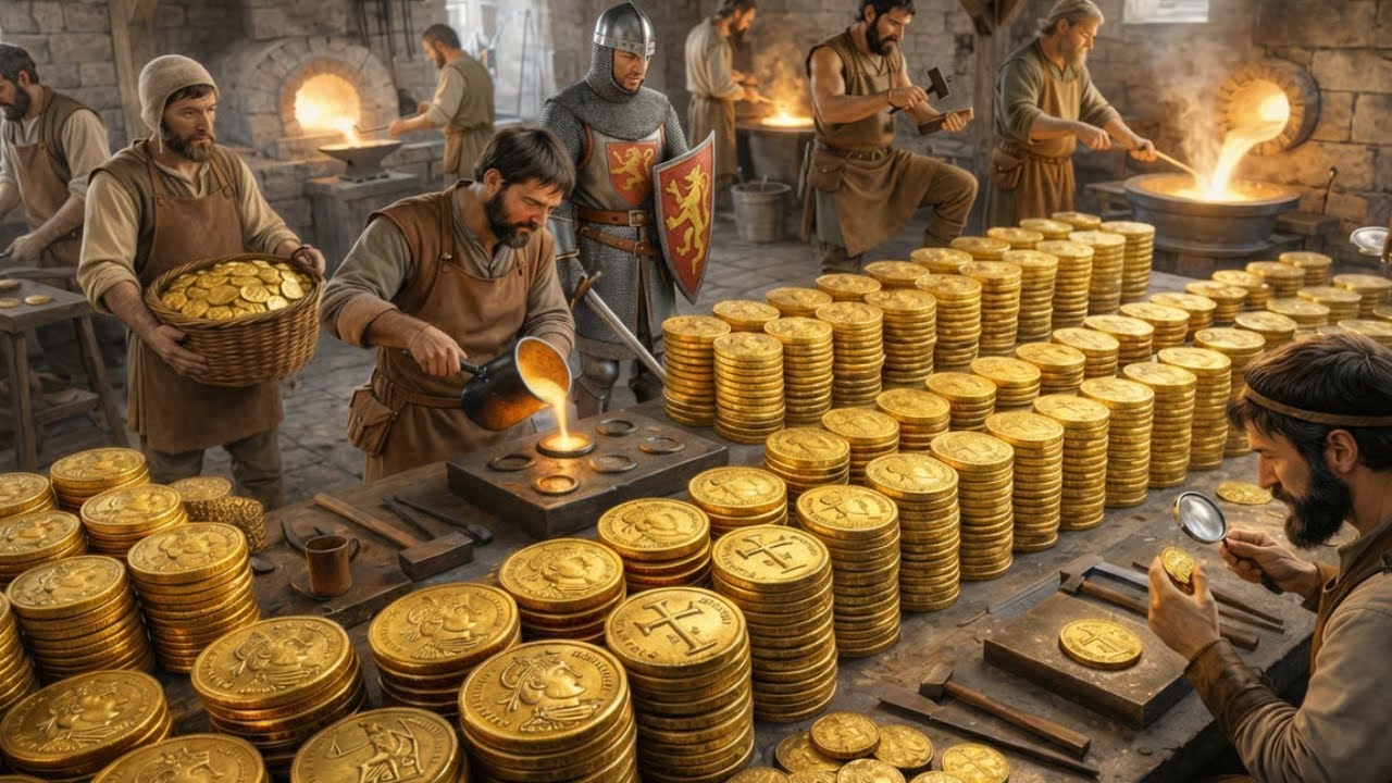 Inside the Solidus Mint: The Gold Coin That Ruled Europe for 700 Years (Full Process)