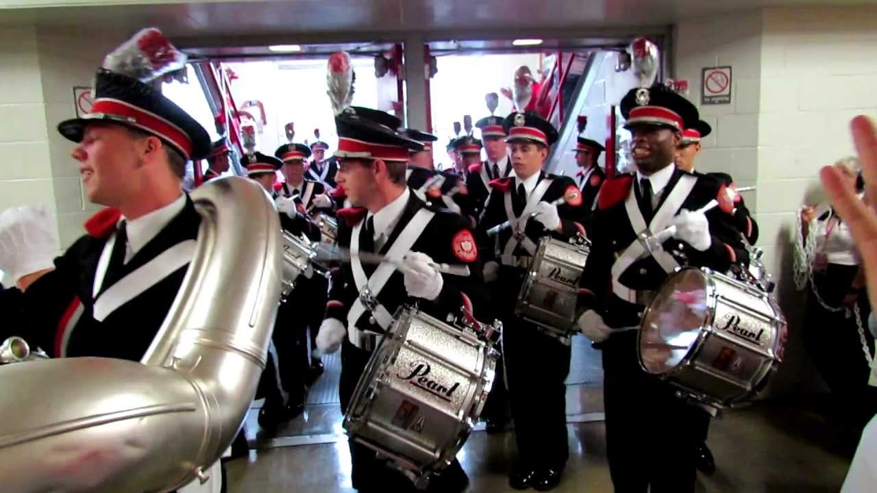 Ohio State University Marching Band Enters St Johns 9 1 2012 vs Miami OH