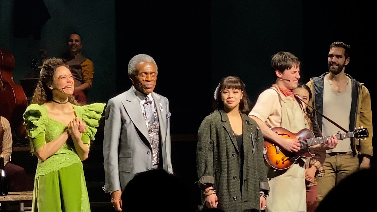 Amber Gray final Hadestown curtain call, 