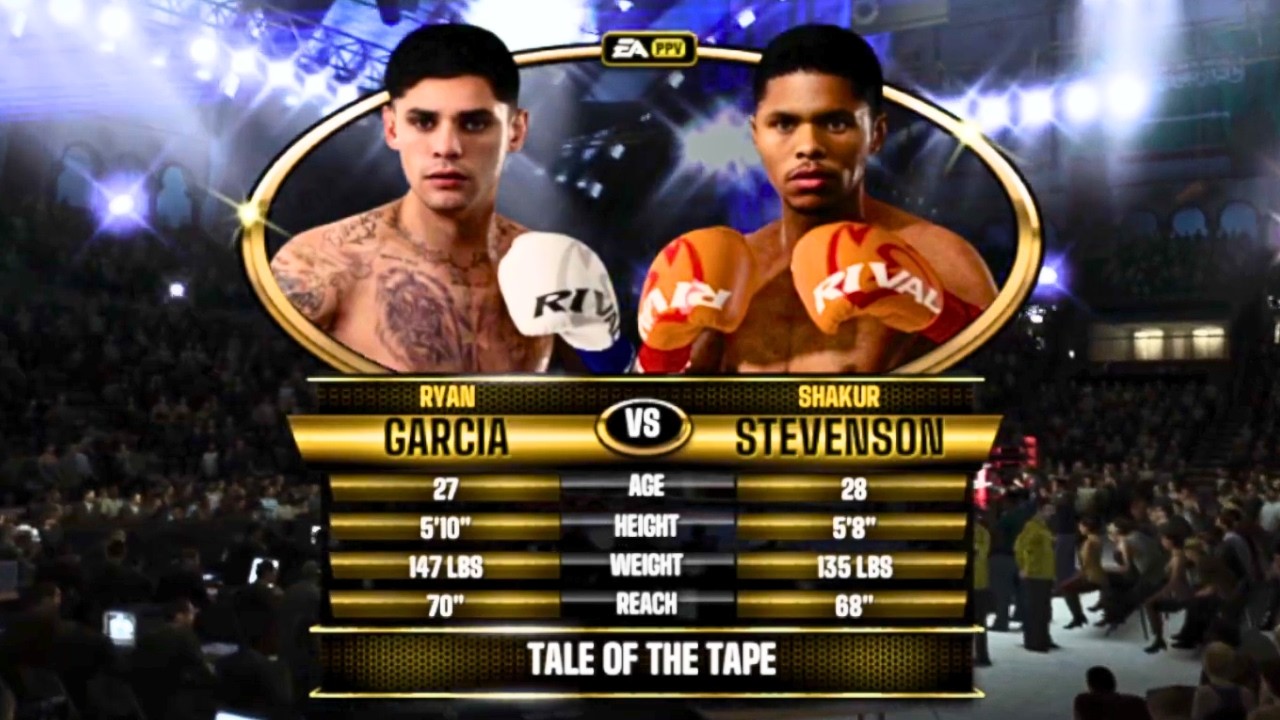 Ryan Garcia vs Shakur Stevenson FULL FIGHT | Fight Night Forever AI Simulation Gameplay (CPU vs CPU)