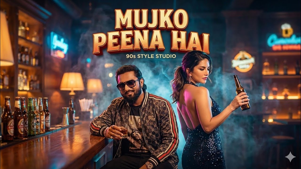 Mujko Peena Hai 🍻 | Yo Yo Honey Singh Style Drink Vibes | 90s Style Studio
