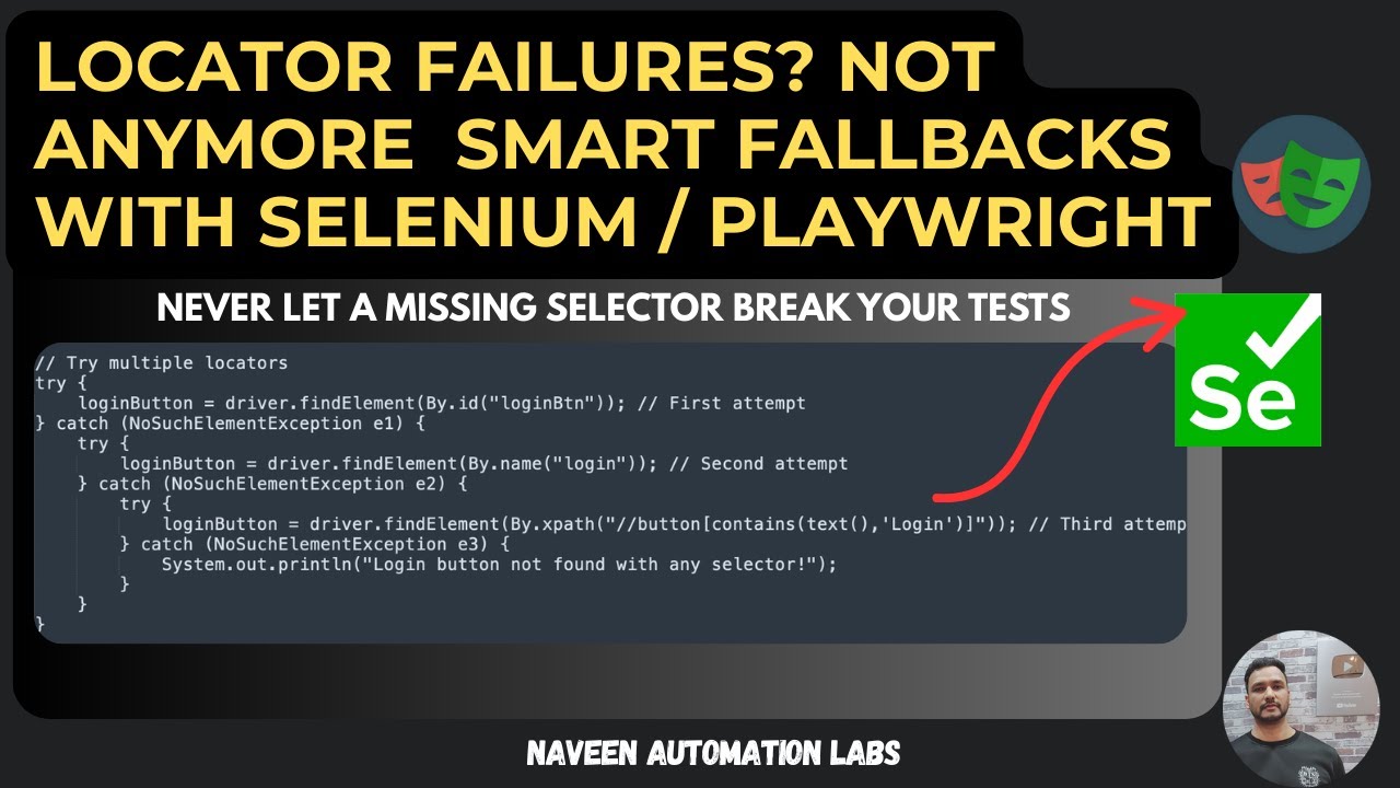 Locator Failures? Not Anymore-Advanced Element Handling:Never Let a Missing Selector Break Your Test
