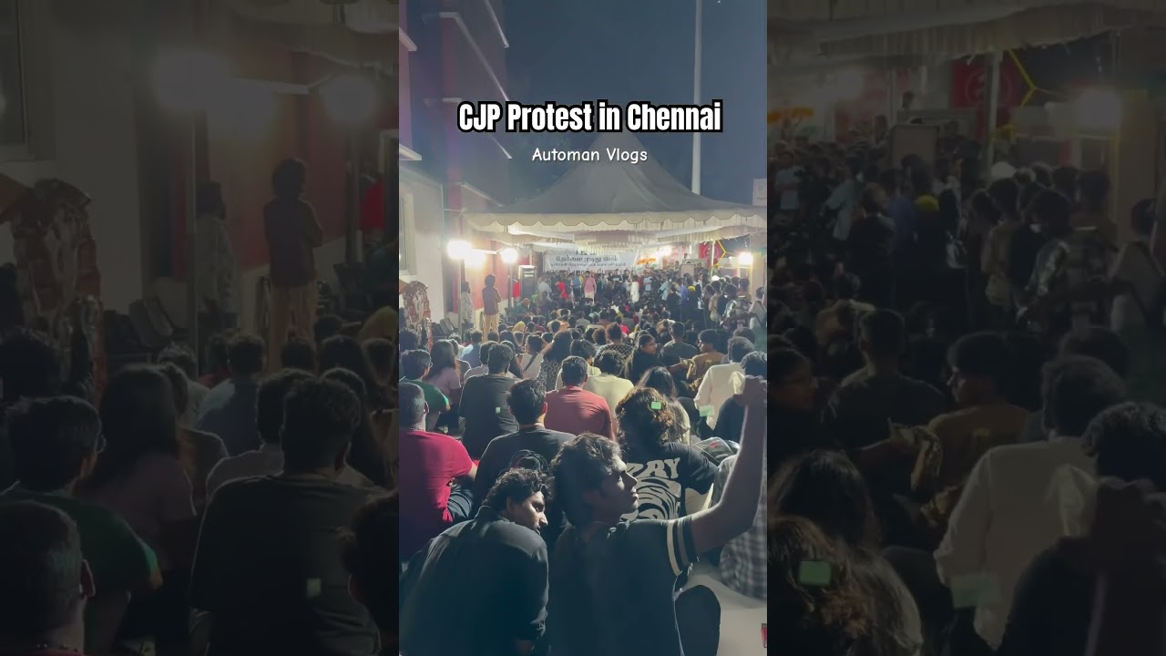 CJP Protest in Chennai #chennai #cjp #tamilvlog #cjpprotest #jantarmantar #fun #modi #admk #tvk