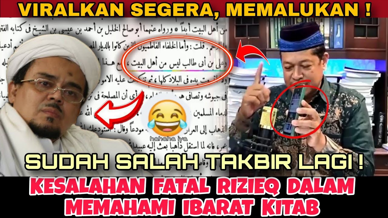 VIRALKAN...TakBirr!!! Riziq Bakal Malu!!! Pemahaman Kitab Yang Dangkal!