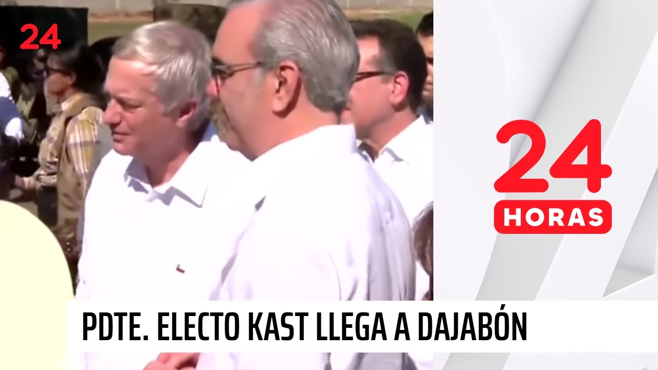 Presidente electo José Antonio Kast llega a Dajabón en medio de gira internacional
