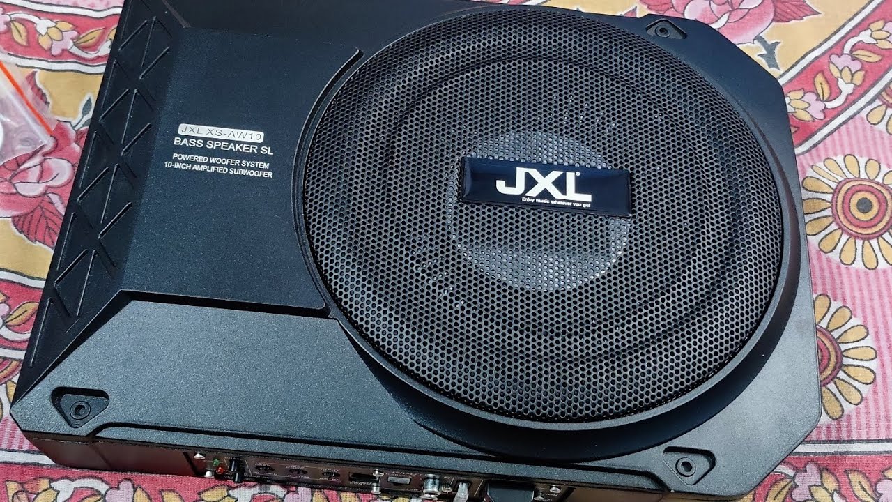 Jxl underseat subwoofer review and sound test,jxl xs-aw10,jxl 10inch subwoofer
