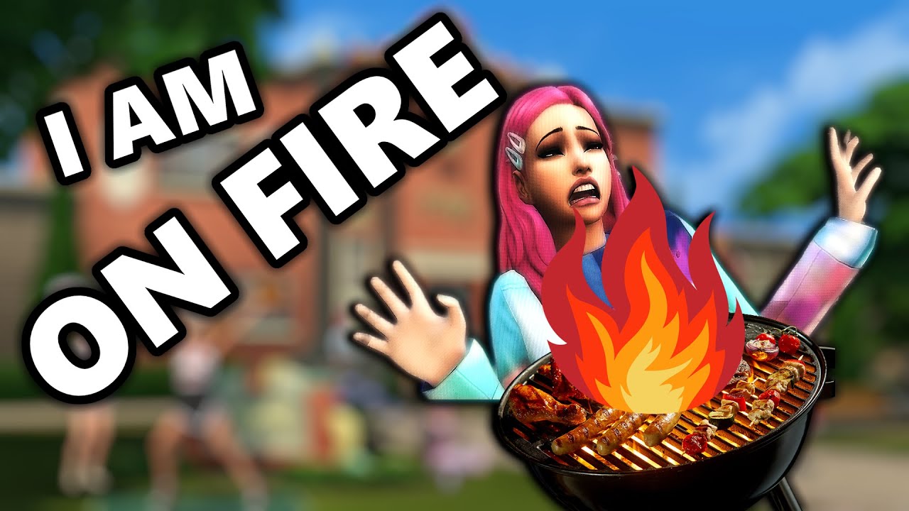 SIMS 4 BUT I BURN ALIVE | Sims 4 - Scenario (Hot one get it)