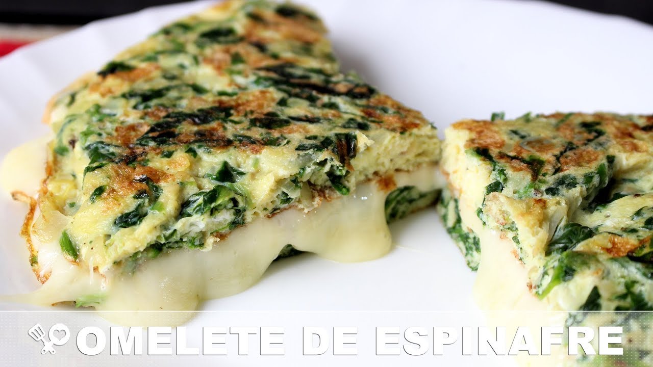 OMELETE de espinafre - RECEITA SEM CARNE - Receita Low Carb - RECEITAS QUE AMO
