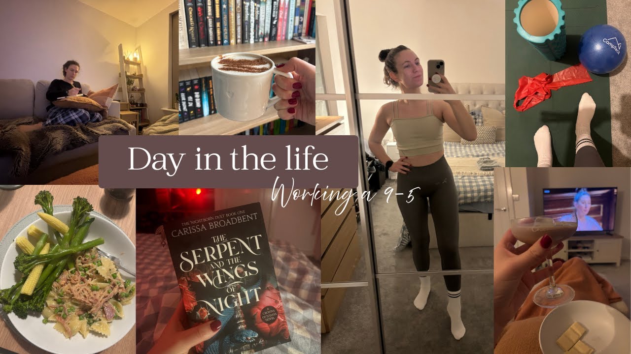 Spend the day with me, working a 9-5 from home 📚🥦