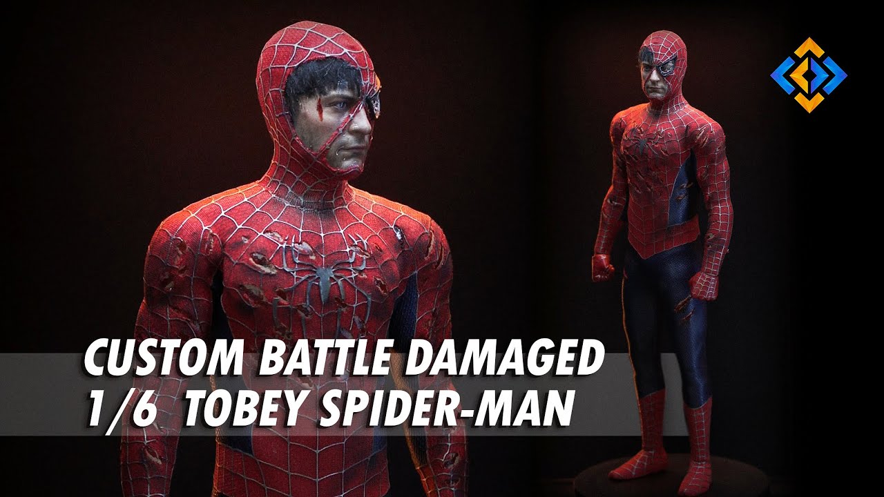 Custom Battle Damaged Tobey Spider-Man Figure by Hobbyverse_art