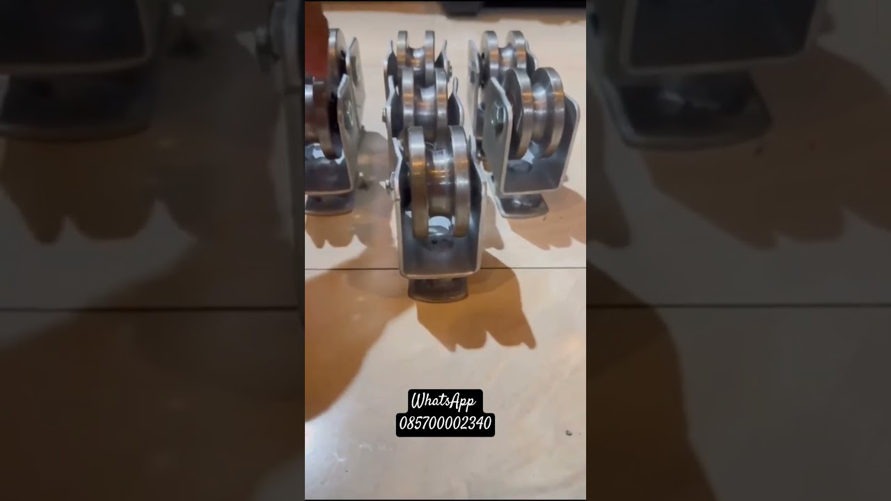 Roda Sliding model BARU ukuran 6cm 7cm 8cm 10cm