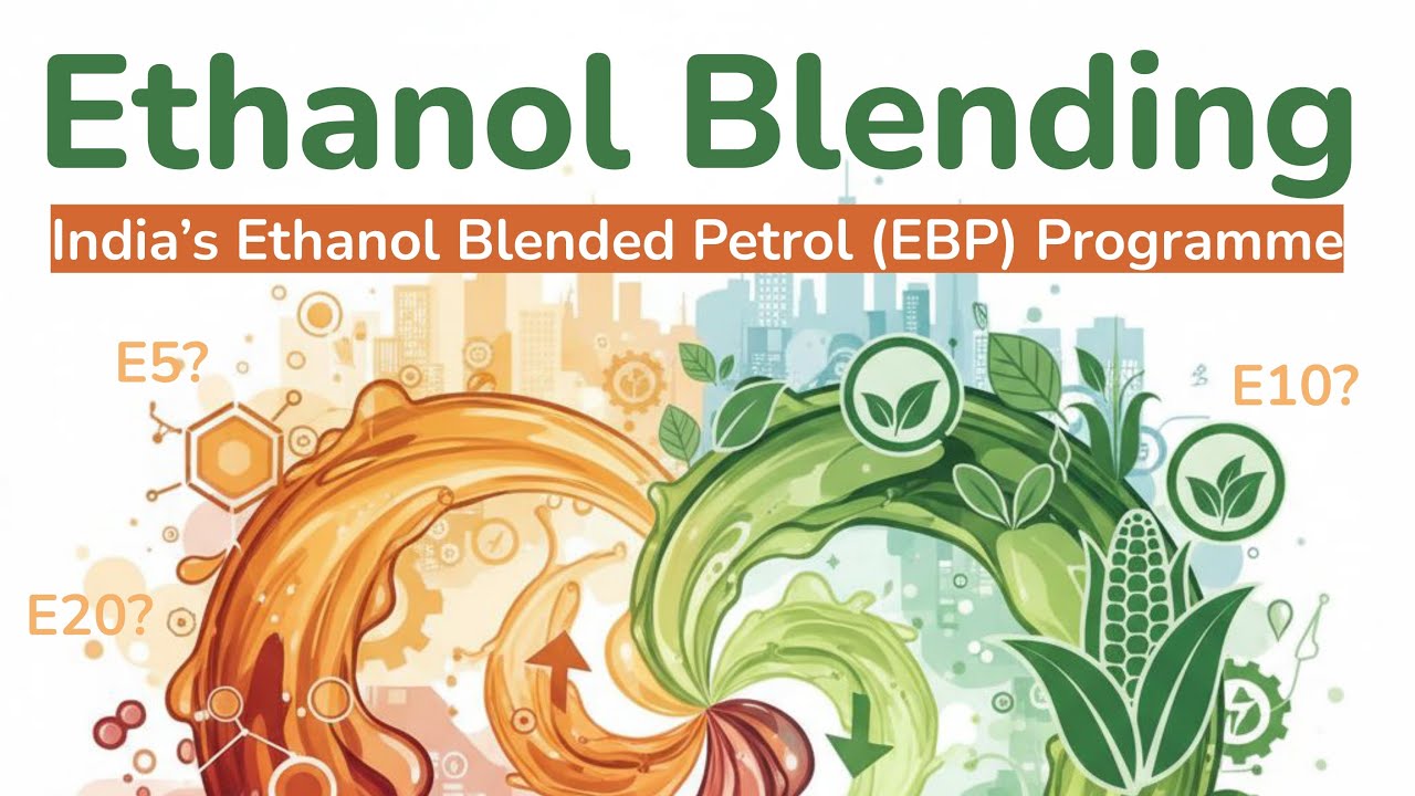Ethanol Blending I India's Ethanol Blended Petrol (EBP) Programme - UPSC Analysis