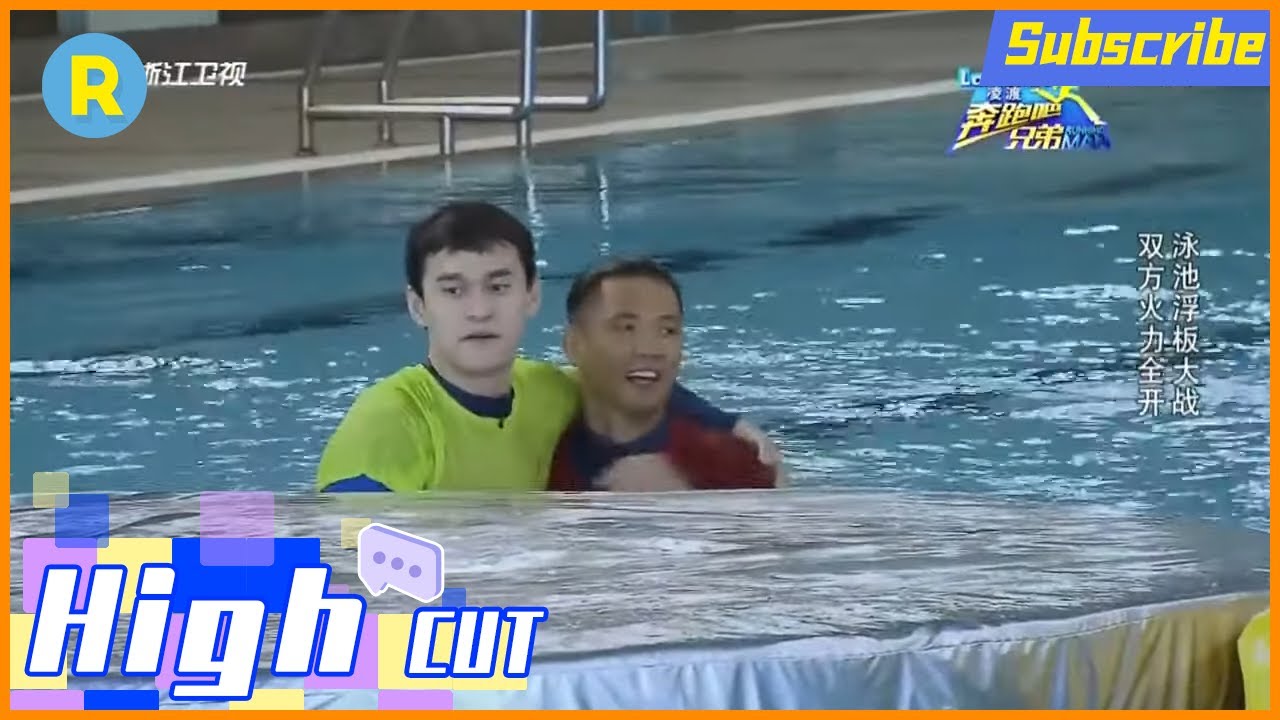 【奥运纪念CUT】跑男团PK世界冠军孙杨 水中飞人大显身手《奔跑吧》 回顾花絮 20210728[ZJSTVHD]