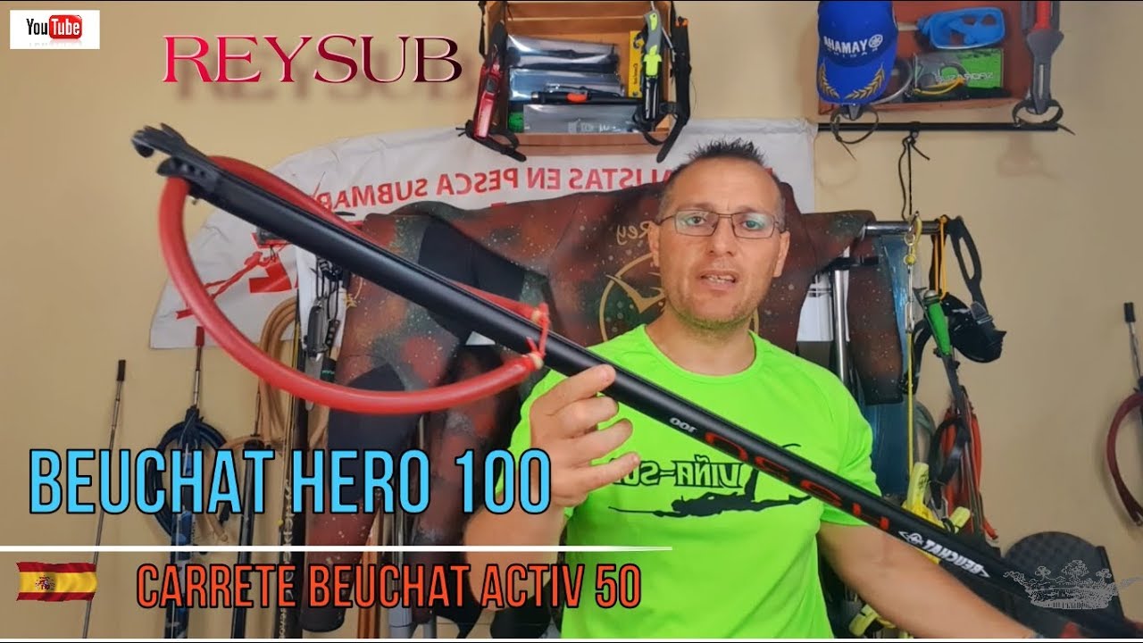 REYSUB SPEARFISHING REVIEWS.BEUCHAT HERO & MÁSCARA PICASSO ÍNFIMA GO PRO.VÍDEO HD