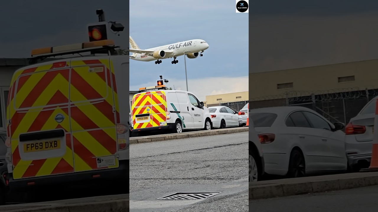 Beauty of Dreamliner arriving! 😯🛬...Gulf Air Airlines 🇧🇭✈️... 