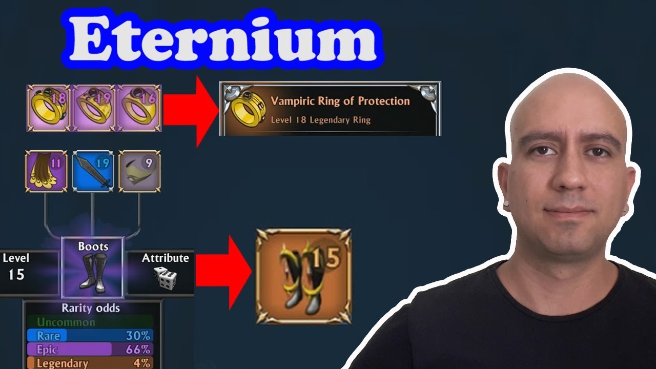 Eternium - criando anel e armadura lendária