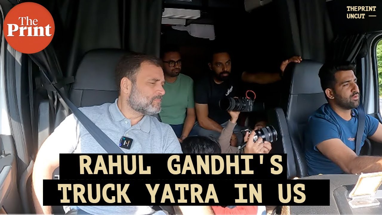 Rahul Gandhi's 190-Km American Truck Yatra from Washington DC to New York