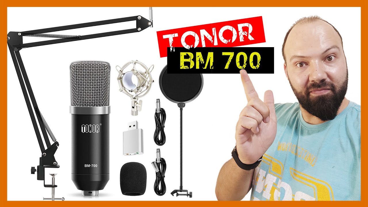 مراجعة مايكرفون tonor bm 700 - tonor xlr bm700 review