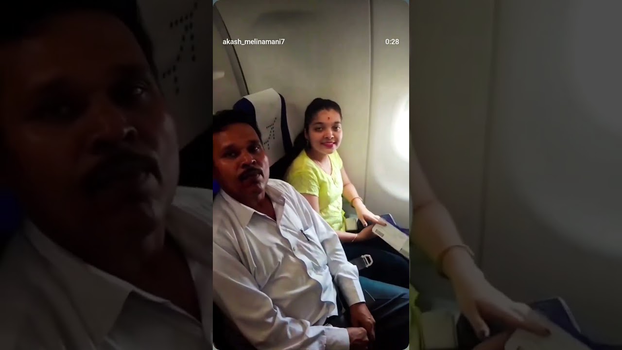First Time Travel in Flight My Parents Dreams Fly..😍😇😎🤘🔥💯 