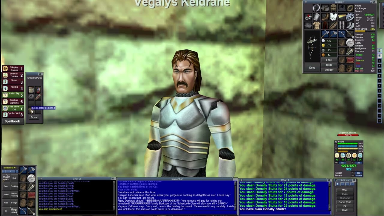 Everquest 1999 Ranger p69. Tracking my way to glory.