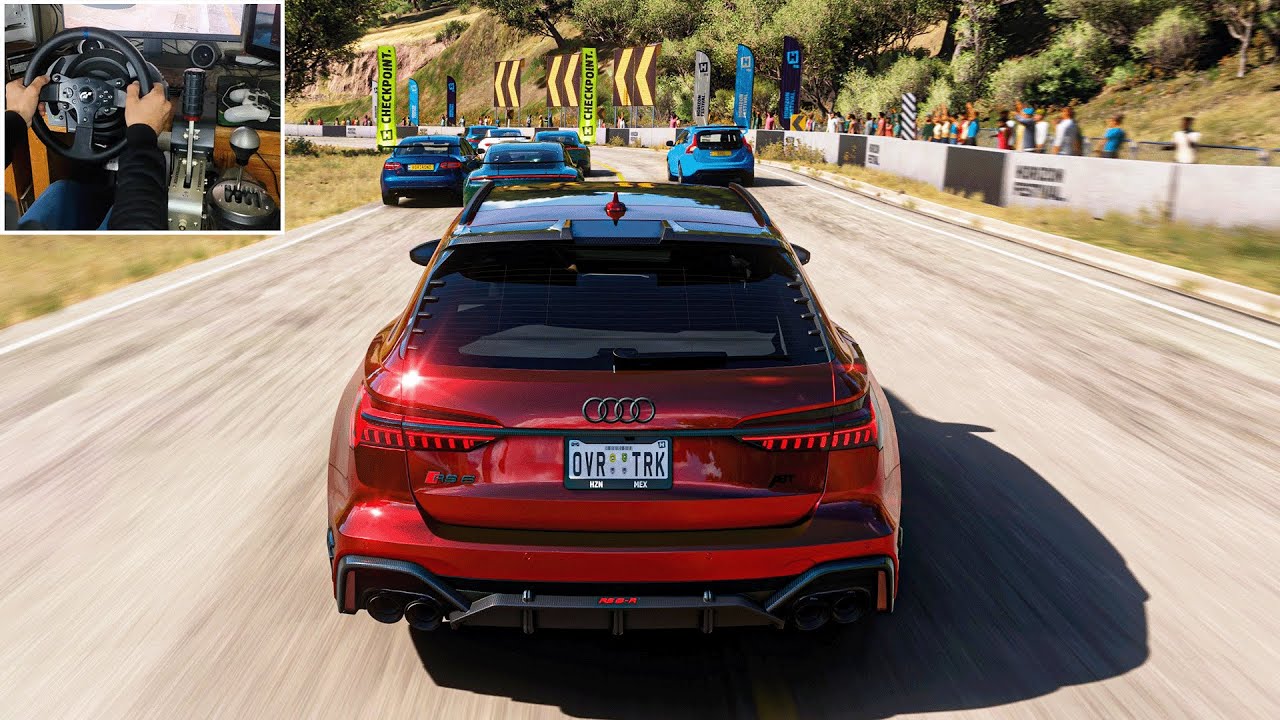 Audi RS6 Avant VS Super Saloons VS Hypercars - Forza Horizon 5 | Thrustmaster T300RS Gameplay