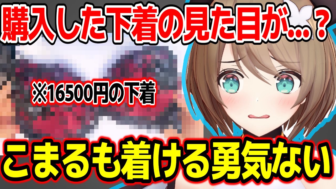 購入した下着の見た目がエグすぎて観賞用認定してしまう栗駒こまるw【あおぎり高校/切り抜き】
