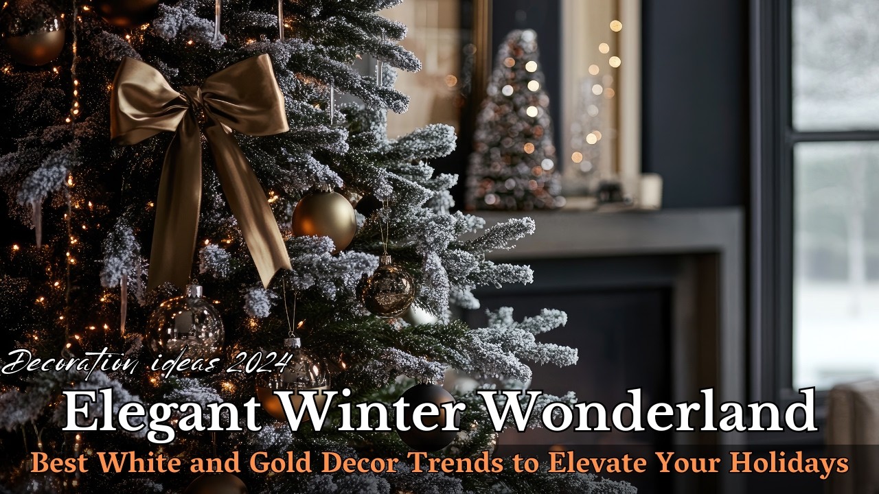 Elegant Winter Wonderland: Top White and Gold Christmas Tree Ideas for 2024